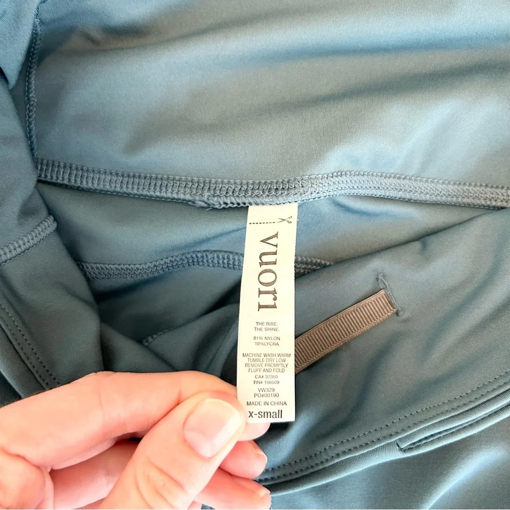 Vuori High Rise Pace Leggings Teal Size XS